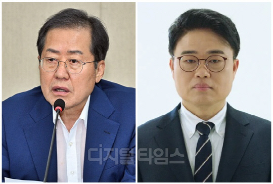 홍준표 대구시장(왼쪽)과 임현택 대한의사협회 회장. <디지털타임스 DB>